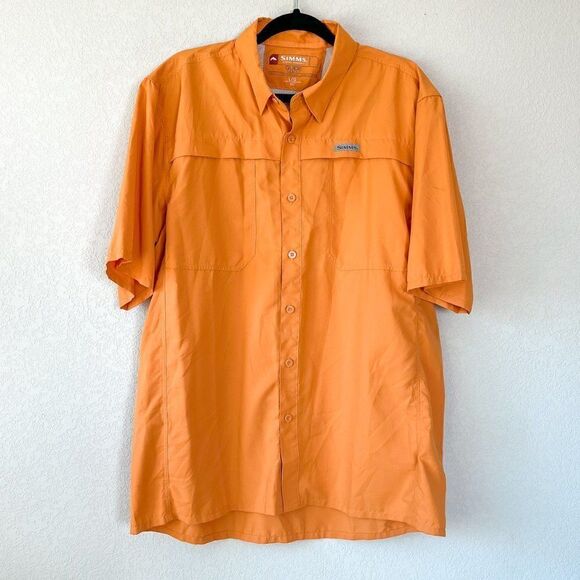 Simms Guide Series Button Down Fishing Shirt, Size Large - Picture 1 of 6
